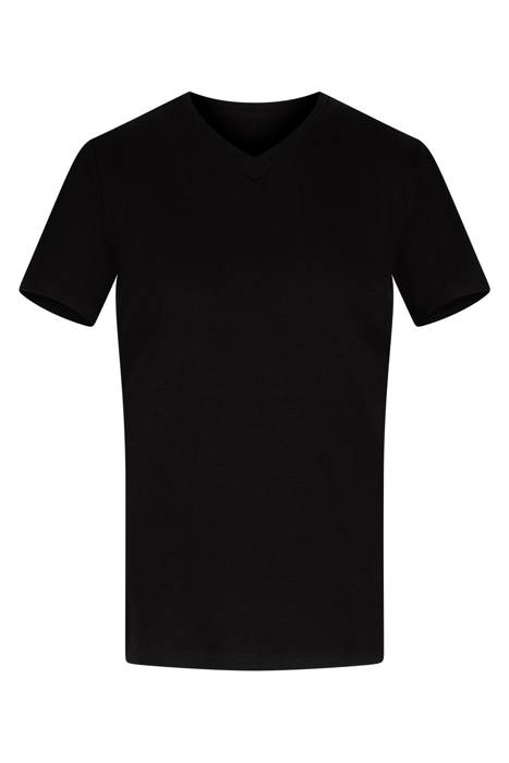 Klasyczna koszulka męska czarna w serek